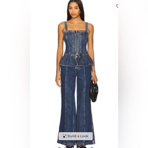 Seventy & Mochi Two Tone Bay Wide Leg Jeans in Phoenix Size 25